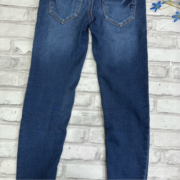 True Craft Girls Blue Denim Raw Hem Stretch Jeggings - Size 7 - Picture 6 of 11